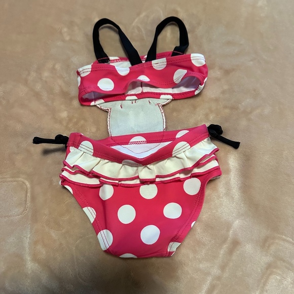 Disney Baby Minnie Mouse One Piece Infant Swimsuit Size 3 Months - Picture 8 of 11